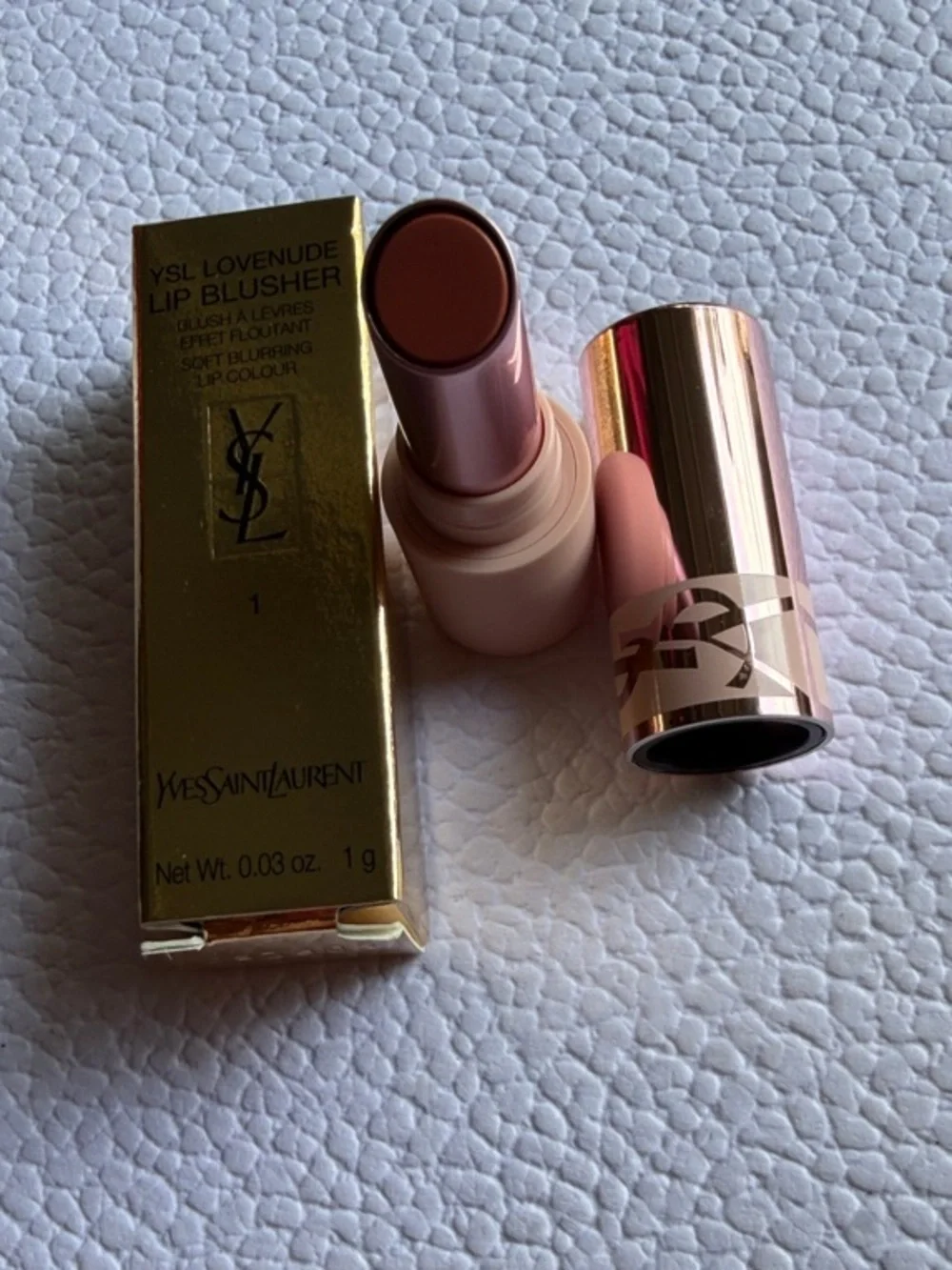 YSL Lovenude Lip Blusher #1 Undressed Pink New in Box